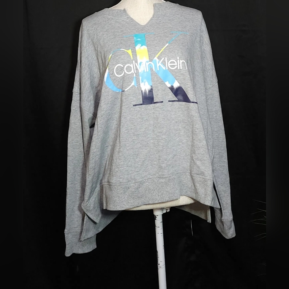 Calvin Klein Gray XXL Pullover Sweatshirt